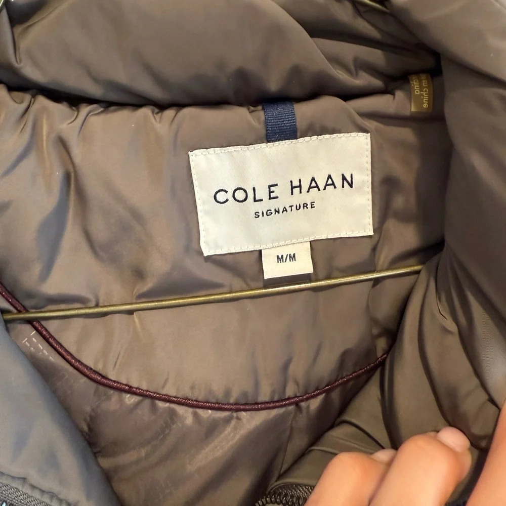 Cole Haan Women's Charcoal Puffer Jacket - Picture 2 of 9